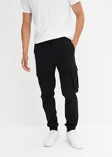 Pantaloni cargo con elastico in vita regular fit, straight, bonprix