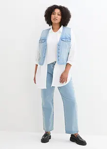 Jeans elasticizzati straight, a vita media, bonprix