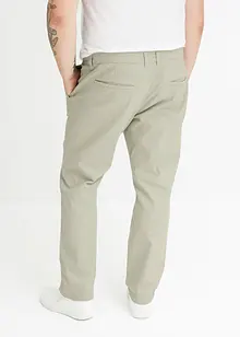 Pantaloni chino elasticizzati con cotone biologico loose fit, straight, bonprix