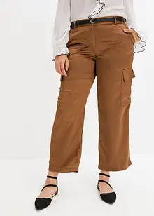 Pantaloni cargo in satin, bonprix