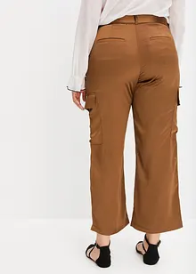 Pantaloni cargo in satin, bonprix