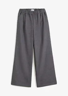 Pantaloni larghi in simil lana, bonprix