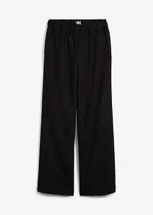 Pantaloni larghi in simil lana, bonprix