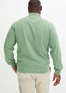 Felpa con colletto e zip, bonprix