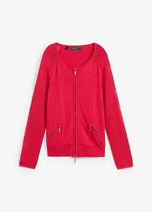 Cardigan con taschine con zip, bonprix