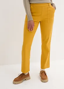 Pantaloni in twill con cinta comoda, bonprix