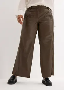 Pantaloni larghi in nappa d'agnello, bonprix