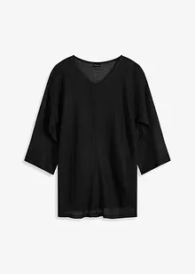 Maglione oversize con motivo traforato, bonprix