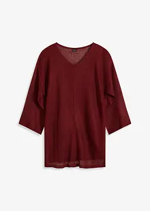 Maglione oversize con motivo traforato, bonprix