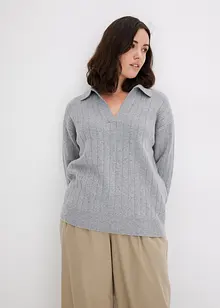 Maglione oversize con maniche a 3/4, bonprix