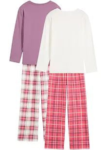 Pigiama in cotone biologico (pacco da 2), bonprix