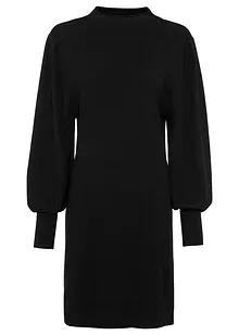 Abito in maglia con maniche a palloncino, bonprix