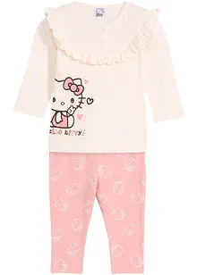 Maglia a maniche lunghe e leggings Hello Kitty con cotone (set 2 pezzi), bonprix