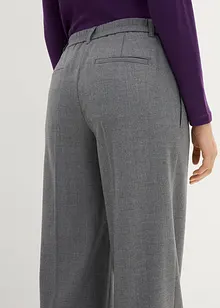 Pantaloni in misto lana con pinces, bonprix