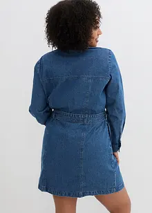 Abito di jeans con cintura, bonprix