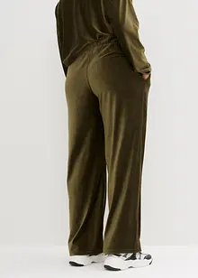 Pantaloni di velluto con cinta elastica, bonprix