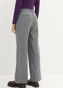 Pantaloni in misto lana con pinces, bonprix