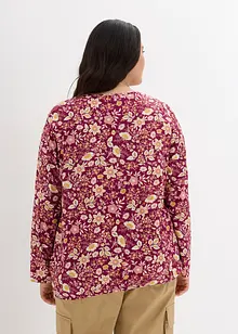 Blusa con elastico al fondo, bonprix