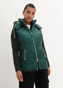 Gilet trapuntato con cappuccio rimovibile, bonprix