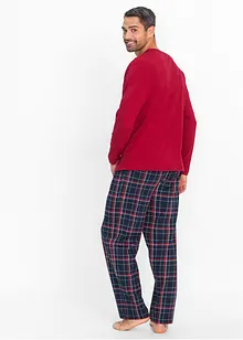 Pigiama in puro cotone biologico con maniche lunghe, bonprix