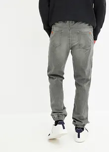 Jeans in felpa con elastico in vita regular fit, straight, bonprix