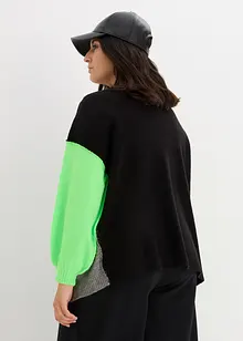 Cardigan oversize con color blocking, bonprix