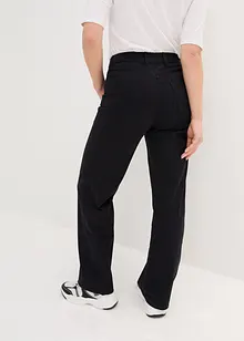 Pantaloni in twill Essential, a vita alta, bonprix