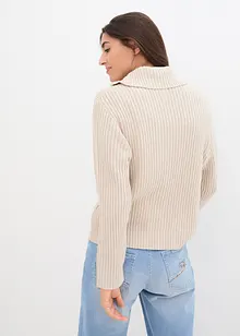 Cardigan con cerniera, bonprix