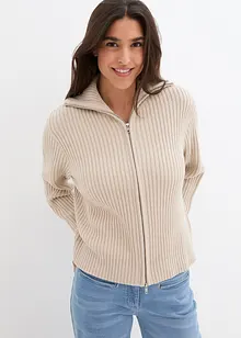 Cardigan con cerniera, bonprix