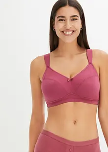 Reggiseno senza ferretto con cotone (pacco da 3), bonprix