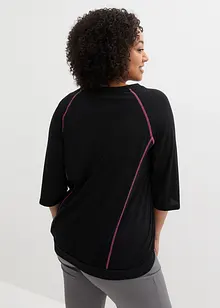 Maglia per sport oversize con maniche a 3/4, bonprix