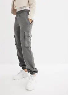 Pantaloni cargo in felpa, bonprix