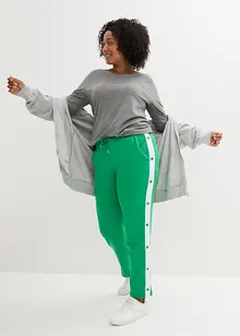 Pantaloni da jogging con bottoni automatici, bonprix