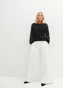 Maglione fluido in filato fine misto viscosa, bonprix