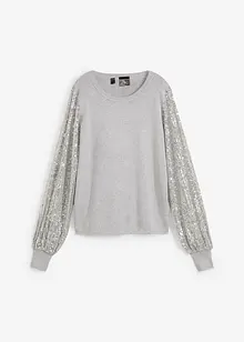 Maglione con maniche in paillettes, bonprix