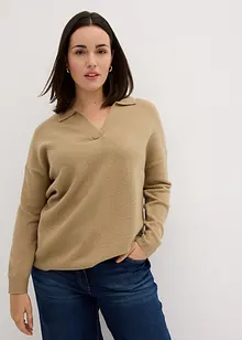 Maglione con colletto, bonprix