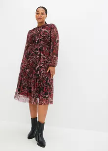 Abito midi in mesh, bonprix