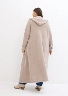 Maxi cardigan in filato peloso, bonprix