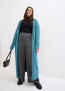 Maxi cardigan in filato peloso, bonprix