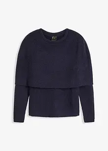 Maglione con collo variabile, bonprix