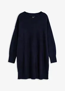 Abito in maglia oversize con spacco, bonprix