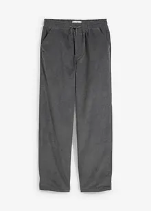 Pantaloni termici con elastico in vita in velluto a coste, loose fit, bonprix