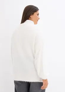 Maglione in filato piumato morbido, bonprix