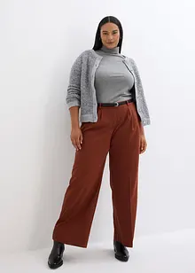 Pantaloni a palazzo con pinces, bonprix