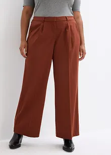 Pantaloni a palazzo con pinces, bonprix