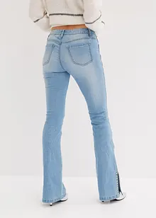 Jeans a zampa elasticizzati, a vita media, bonprix