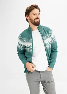 Cardigan norvegese con cotone, bonprix