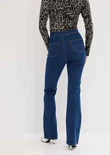 Jeans a zampa, a vita alta, bonprix