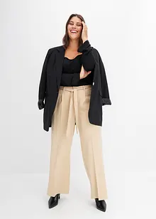 Pantaloni a palazzo con pinces, bonprix