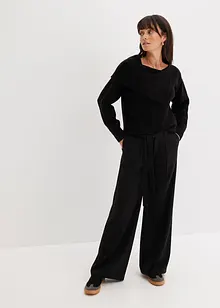 Pantaloni a palazzo con pinces, bonprix